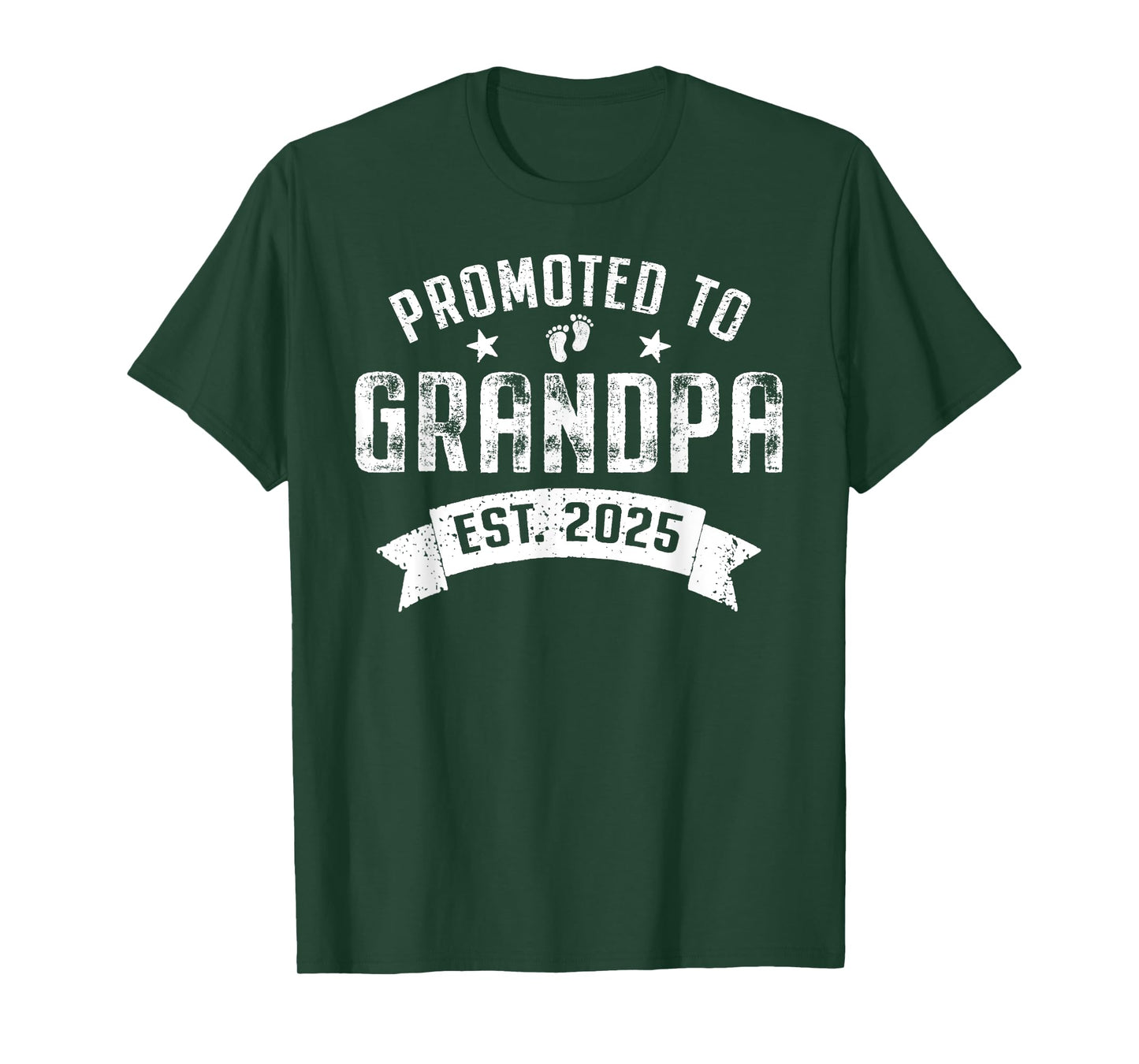 Promoted to Grandpa 2025 Cool Grandparents Baby Announcement T-Shirt