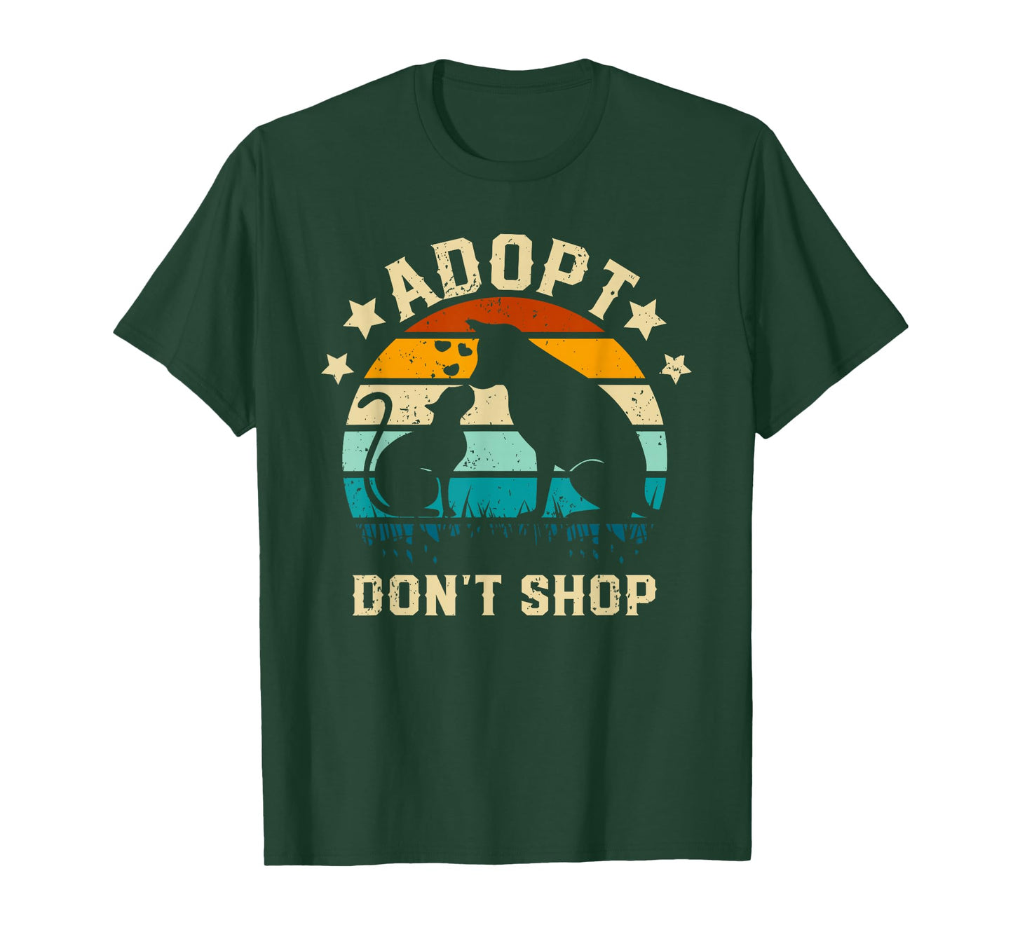 Adopt Don't Shop Animal Rescue Dog Cat Animal Shelter Pet T-Shirt