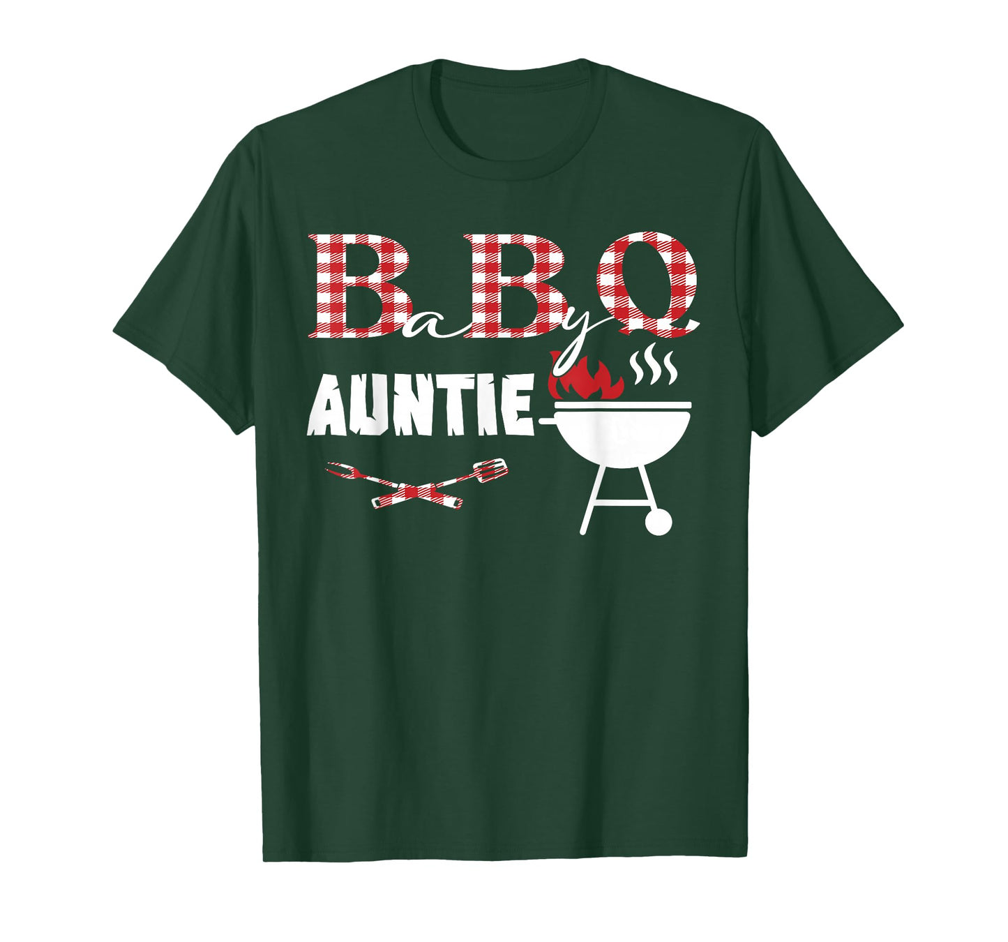 Baby BBQ Auntie Shower Birthday Party Family Matching T-Shirt