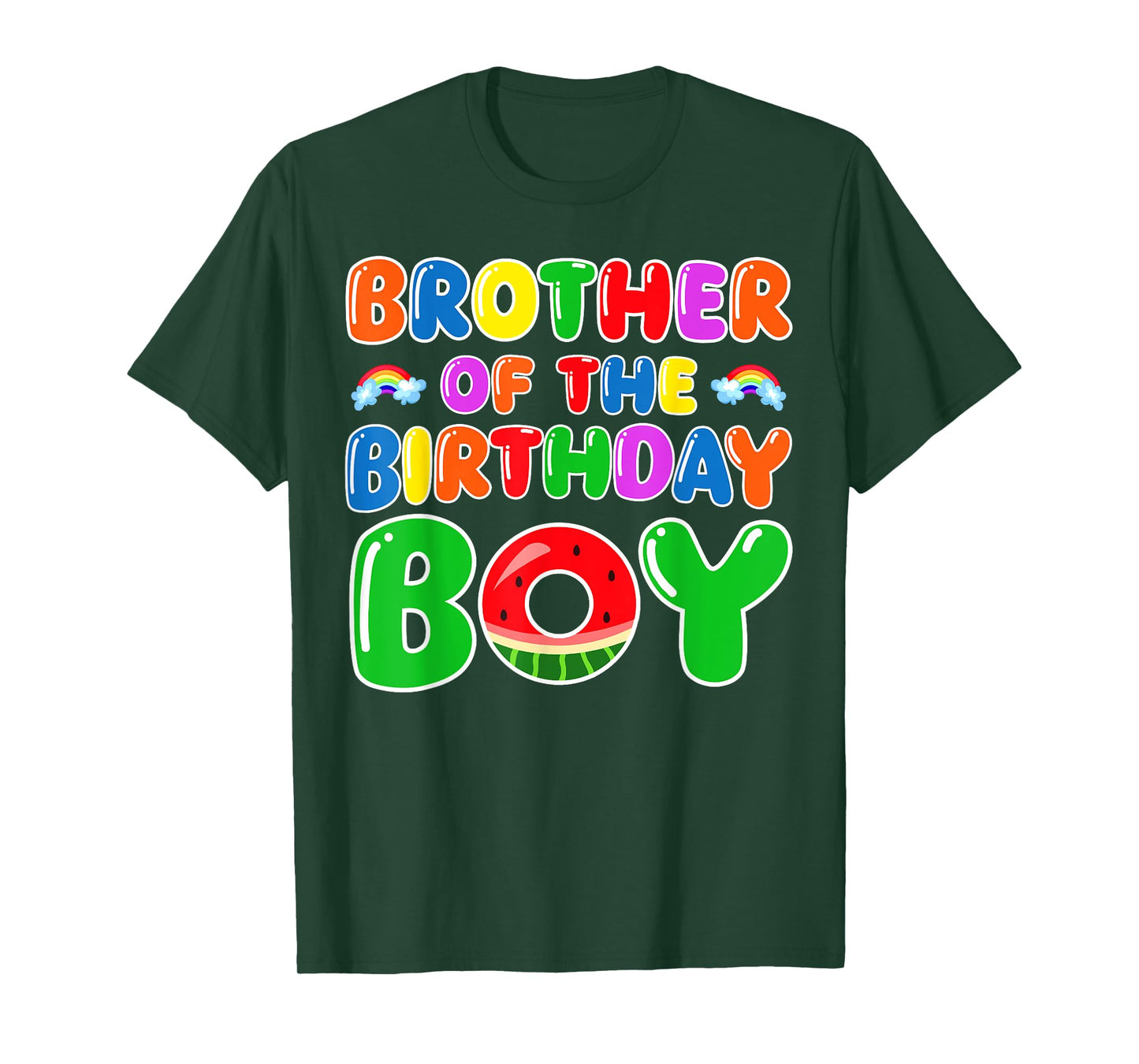 Funny Brother Of The Birthday Boy Watermelon Birthday Family T-Shirt