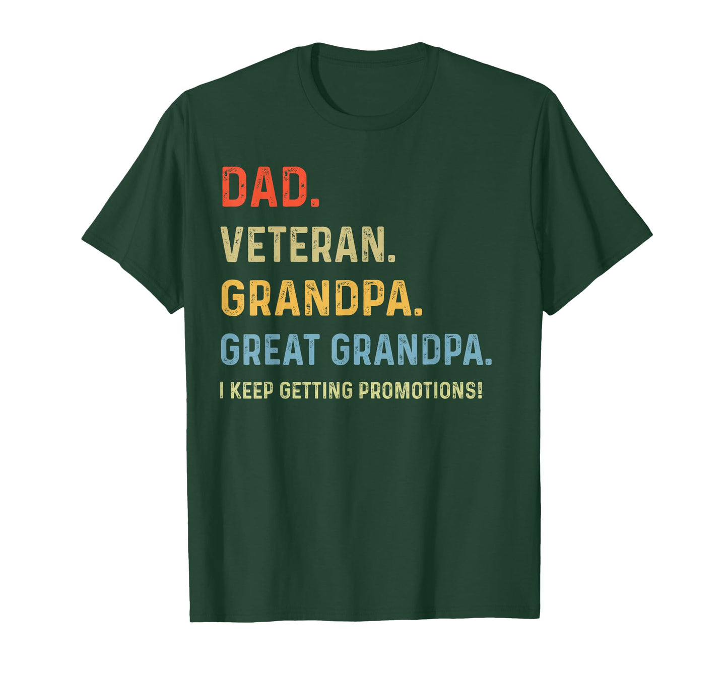 Fathers Day Dad Veteran funny Grandpa Great Grandpa T-Shirt