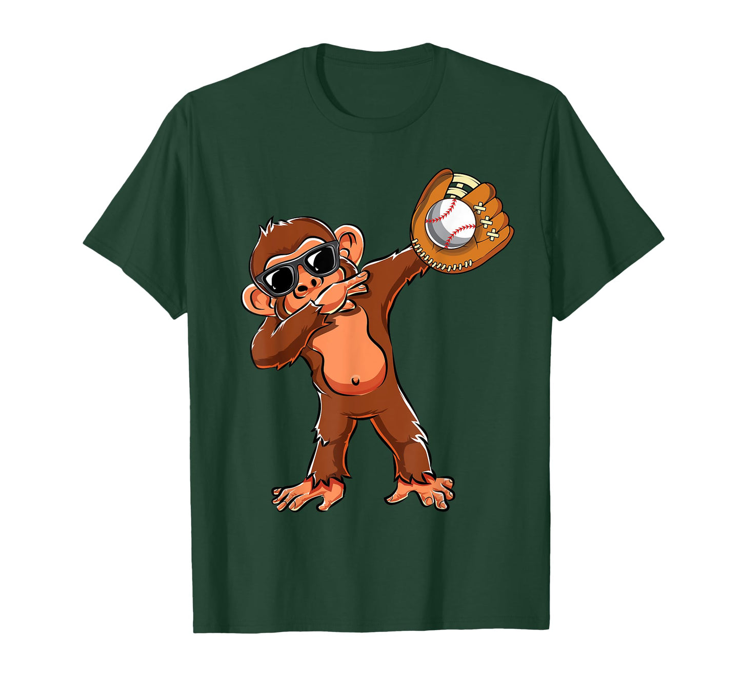 Cute Dabbing Monkey Lovers Dab Baseball Girls Boys Gifts T-Shirt
