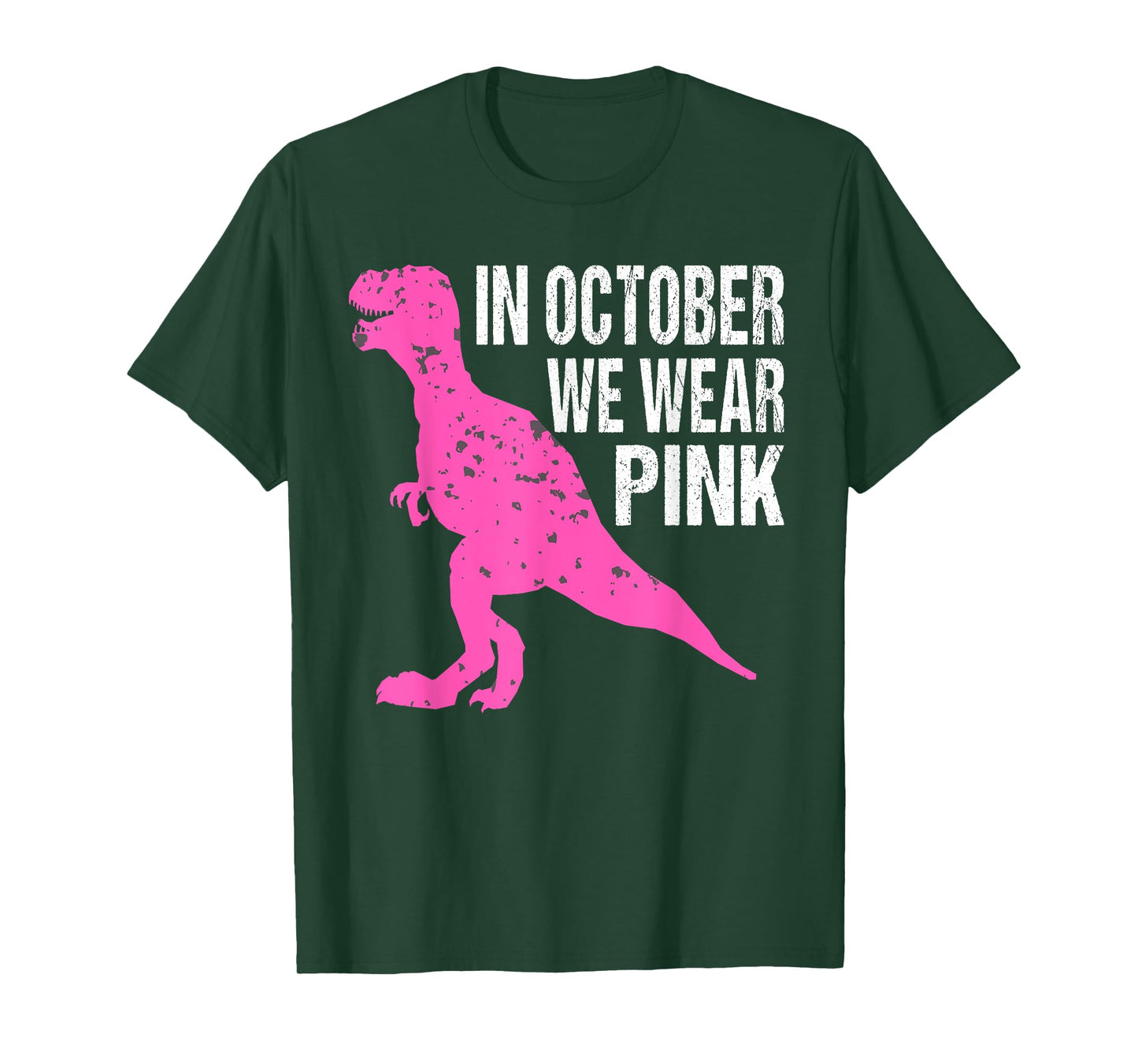 In October We Wear Pink Breast Cancer Awareness Kids Boys T-Shirt