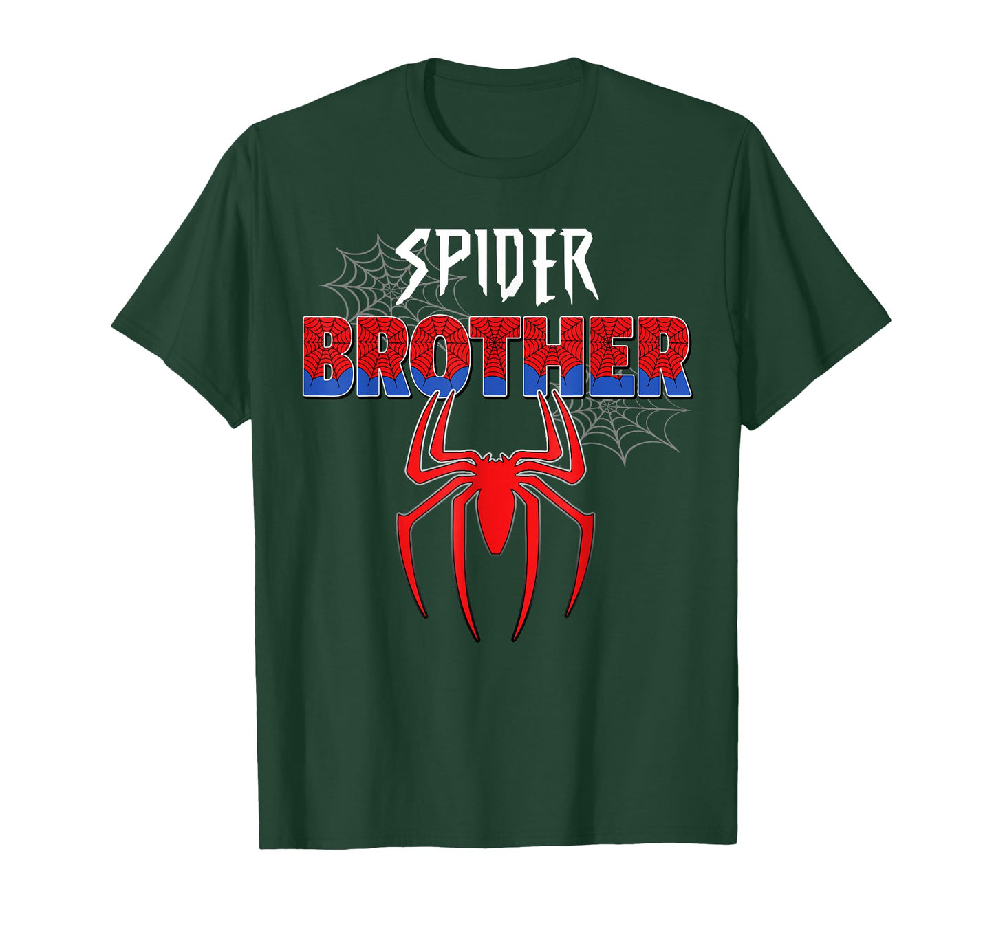 Birthday Party Spider Outfit Spider Brother Kids Boys T-Shirt