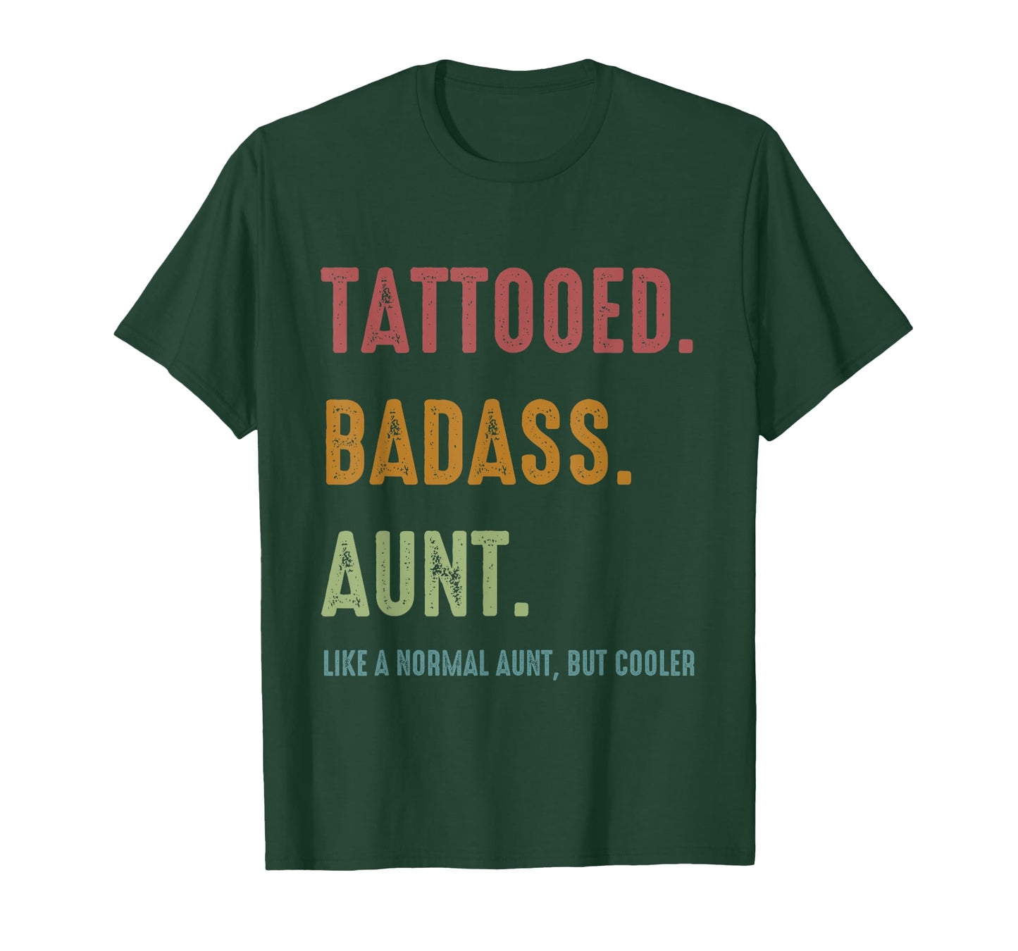 Tattooed Badass Aunt Inked Funny Present For Aunts T-Shirt