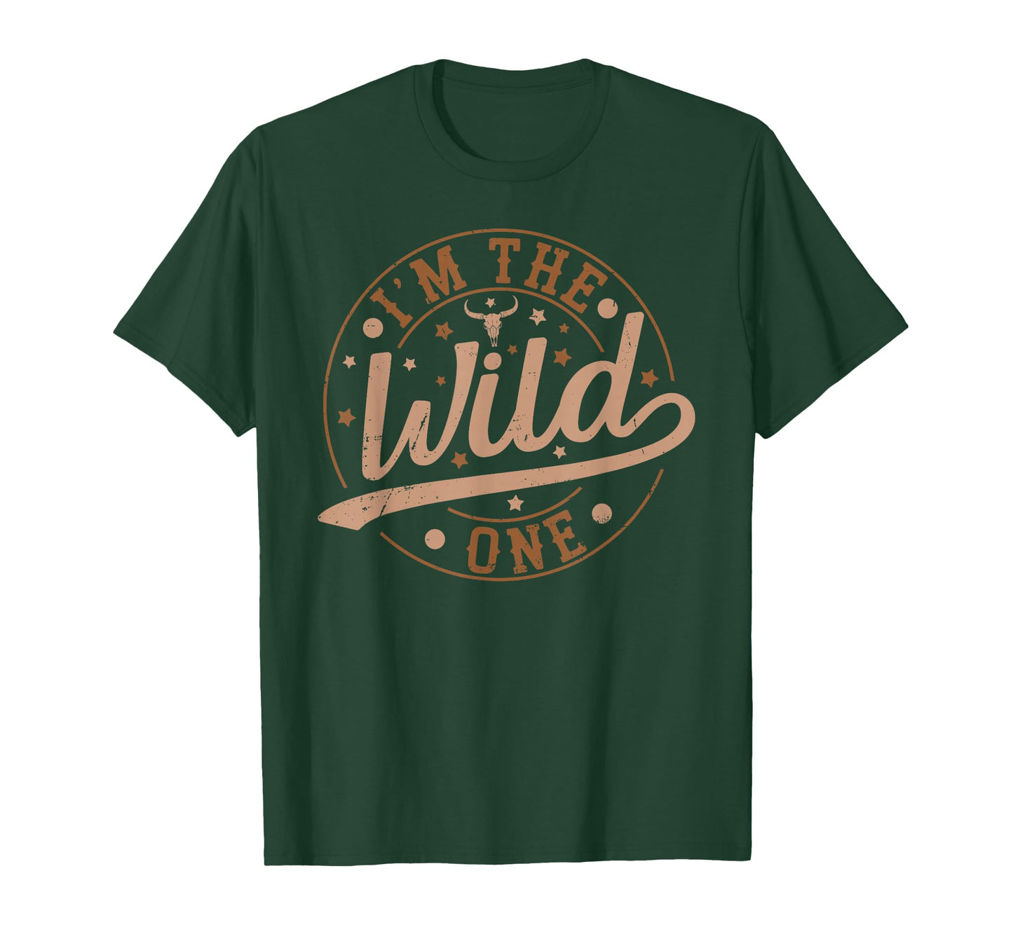 I'm The Wild One First Birthday Western Cowboy Family Boy T-Shirt