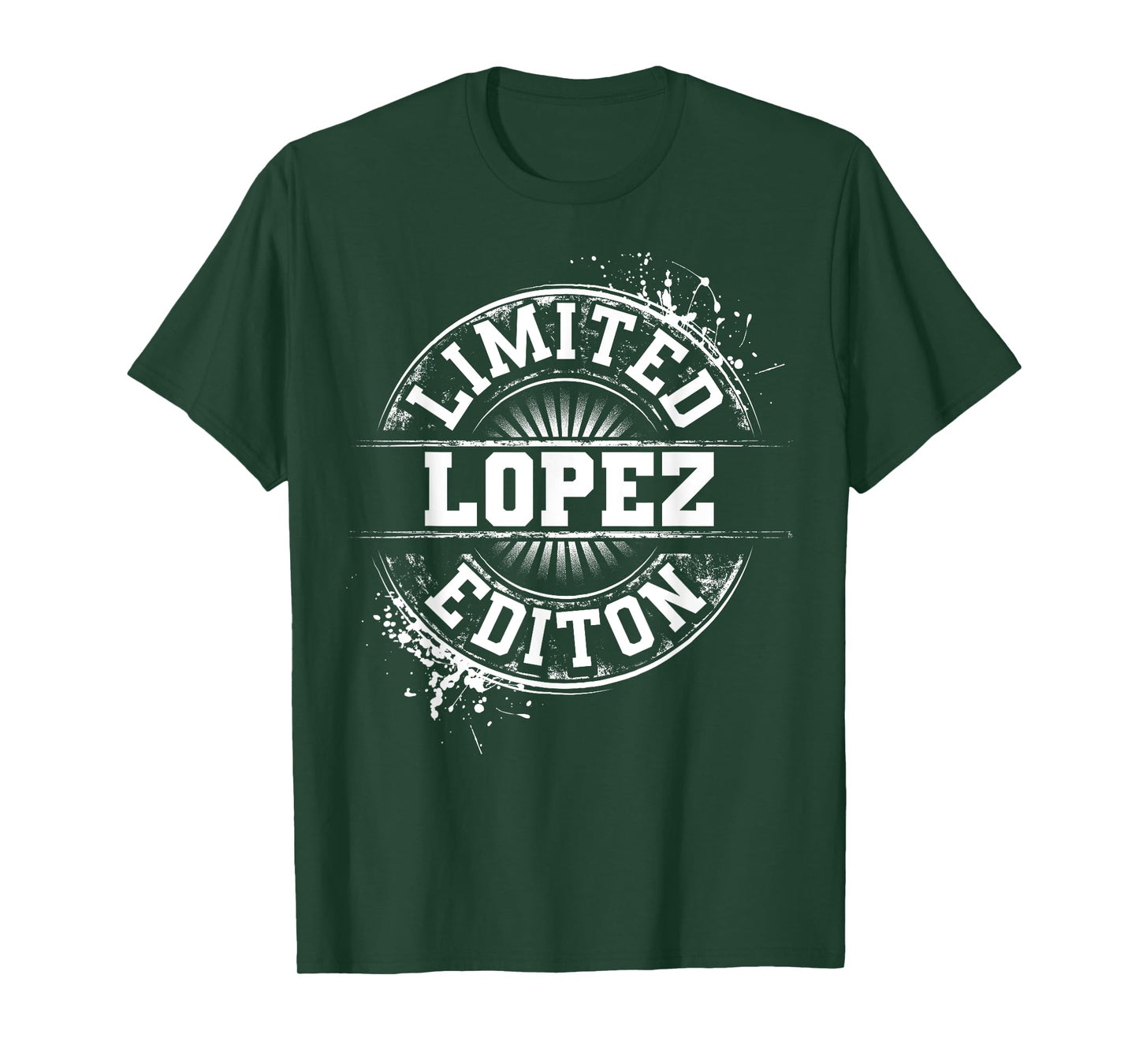 LOPEZ Funny Surname Family Tree Birthday Reunion Gift Idea T-Shirt