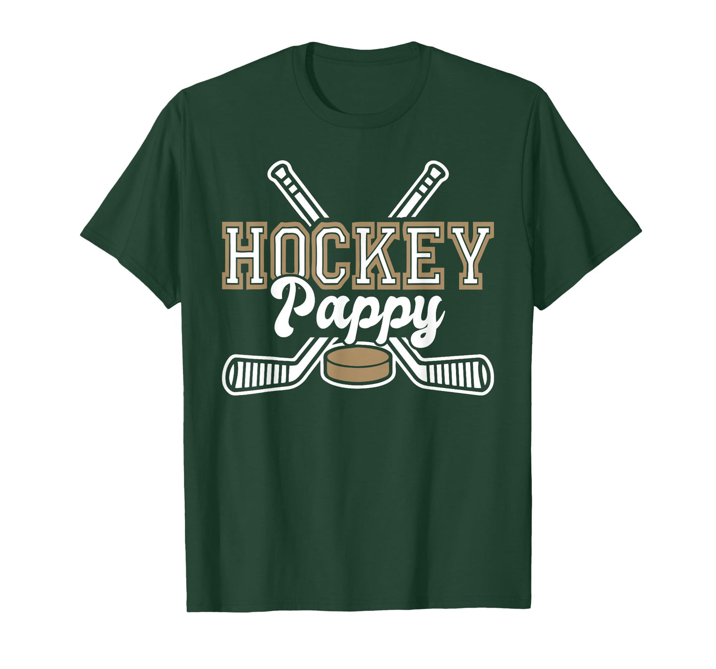 Hockey Pappy For Men Papa Father's Day Vintage T-Shirt