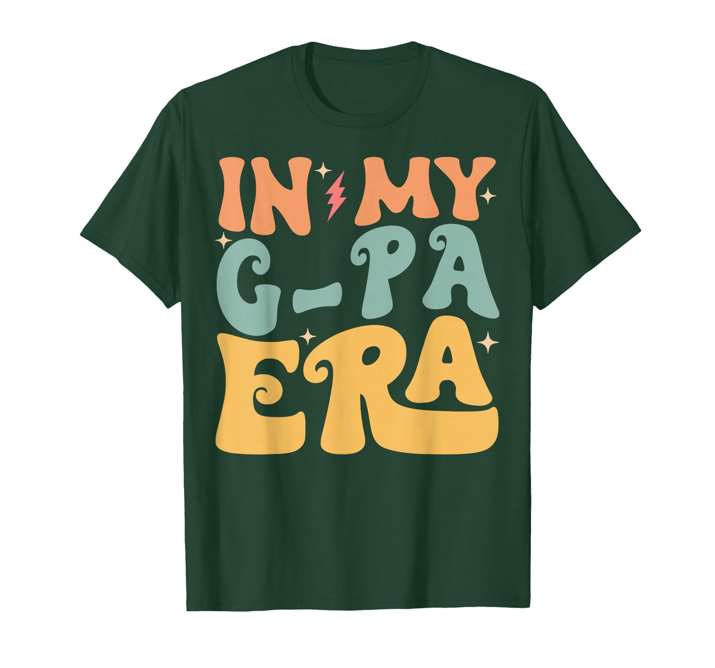 In My G-PA Era Groovy Funny Grandpa Father's Day T-Shirt