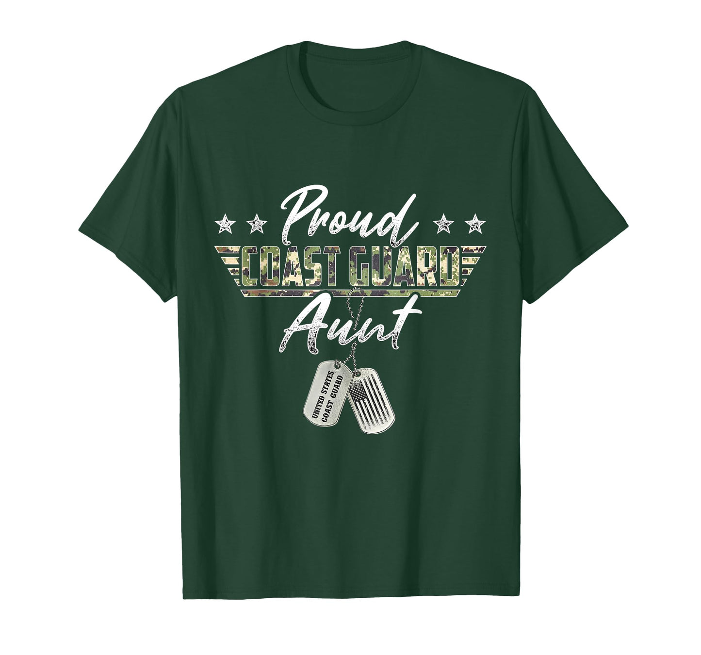 Proud Coast Guard Aunt American Military Gifts T-Shirt