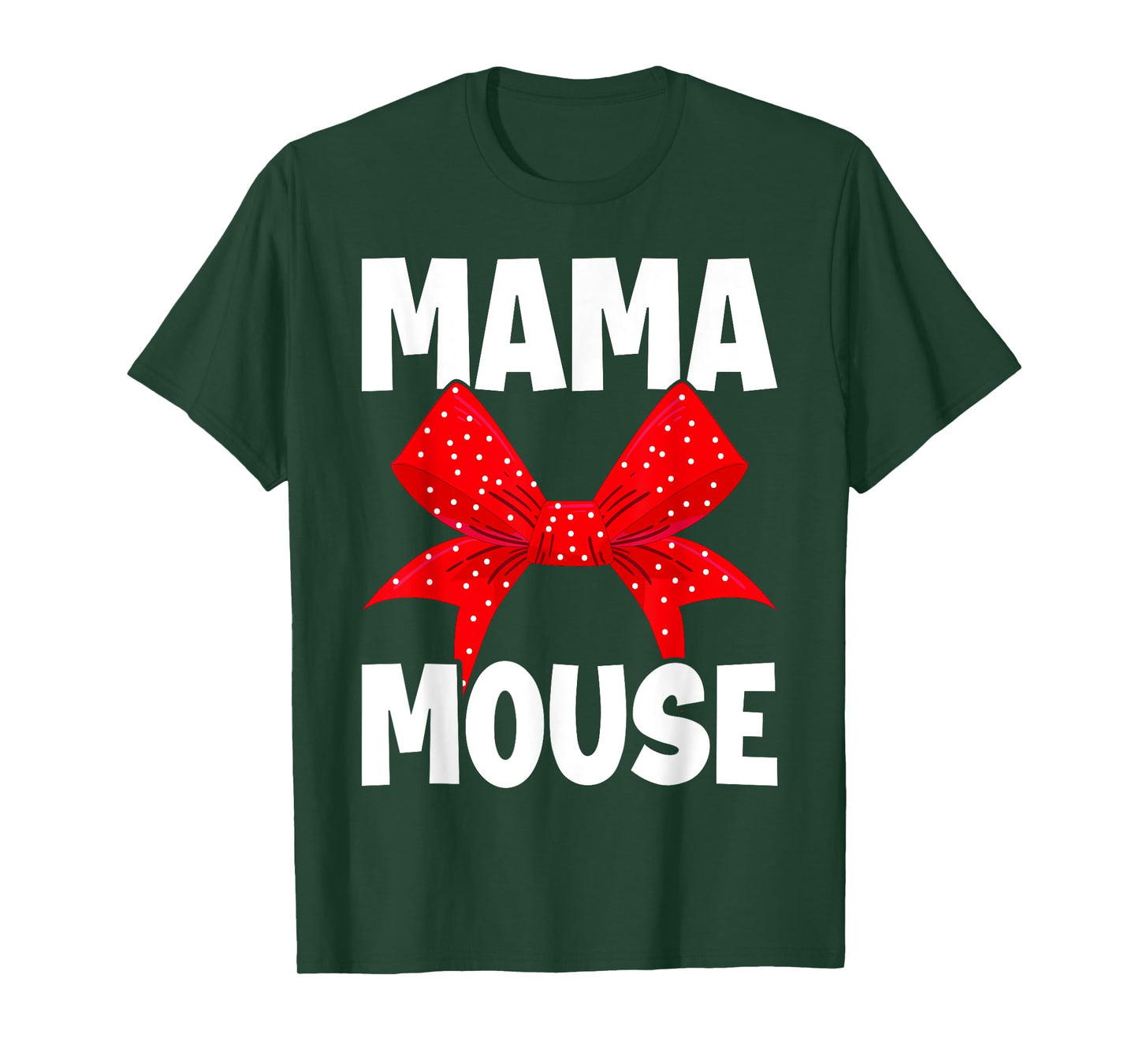 Womens Mama Mouse Family Vacation Mom Funny Mama Mouse T-Shirt