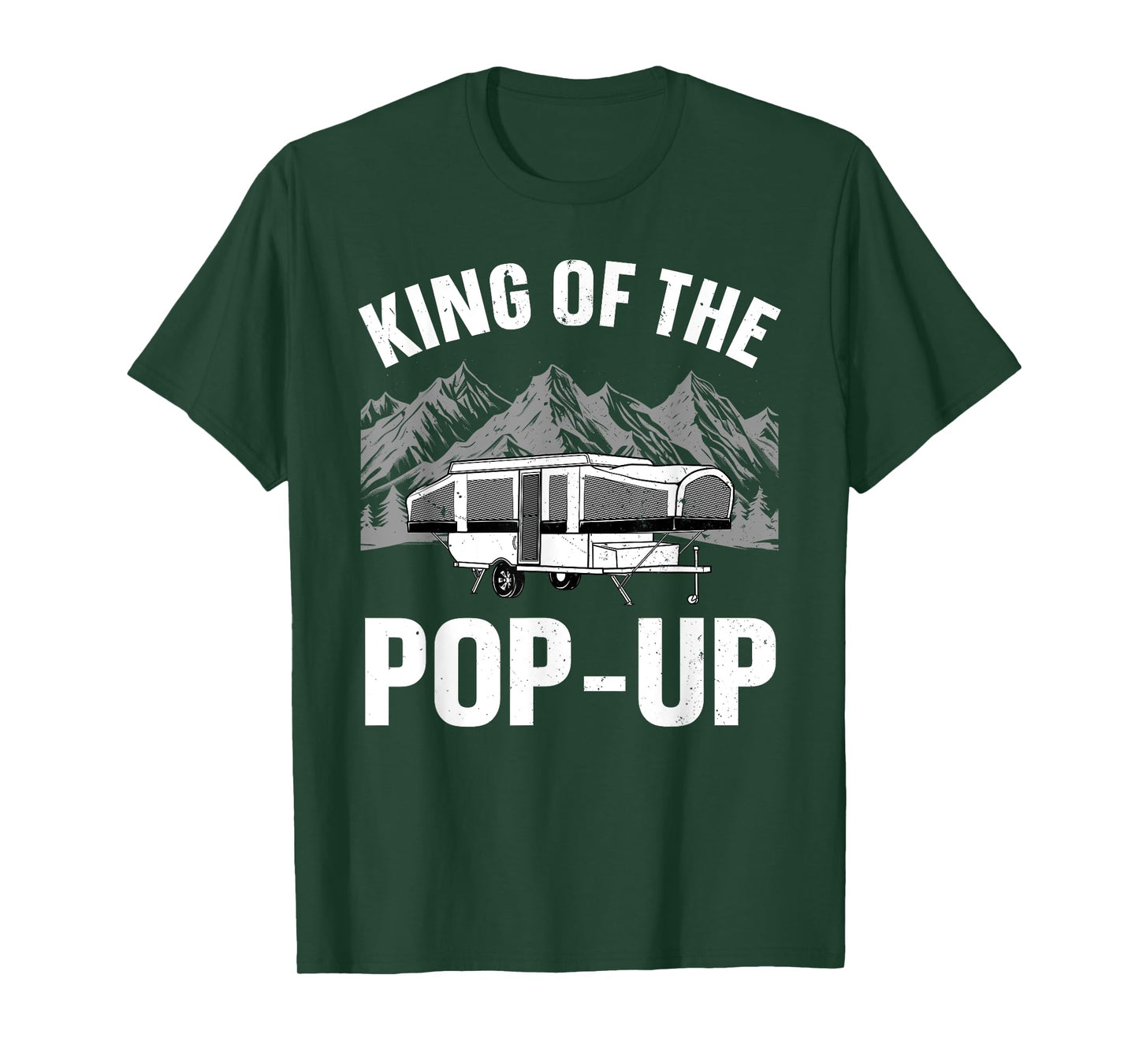 Funny Pop Up Camper Art For Men Dad Pop Up Trailer Camping T-Shirt