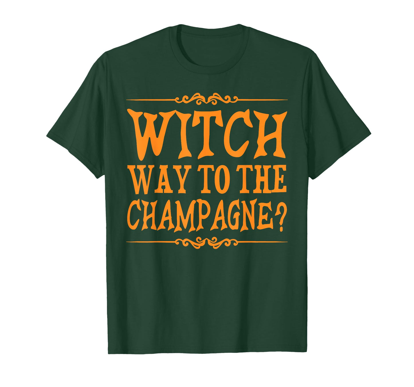 Witch Way To The Champagne Pumpkin Spice Drink Halloween T-Shirt