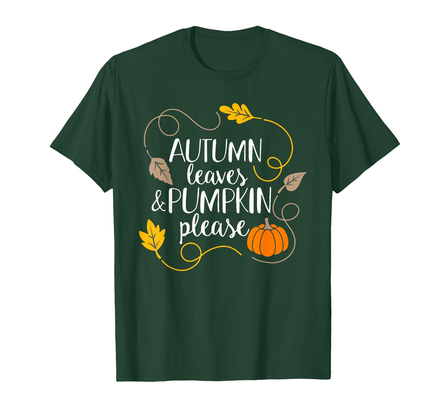 Hello Fall Pumpkin Autumn Leaves Pumpkin Please Fall Season T-Shirt