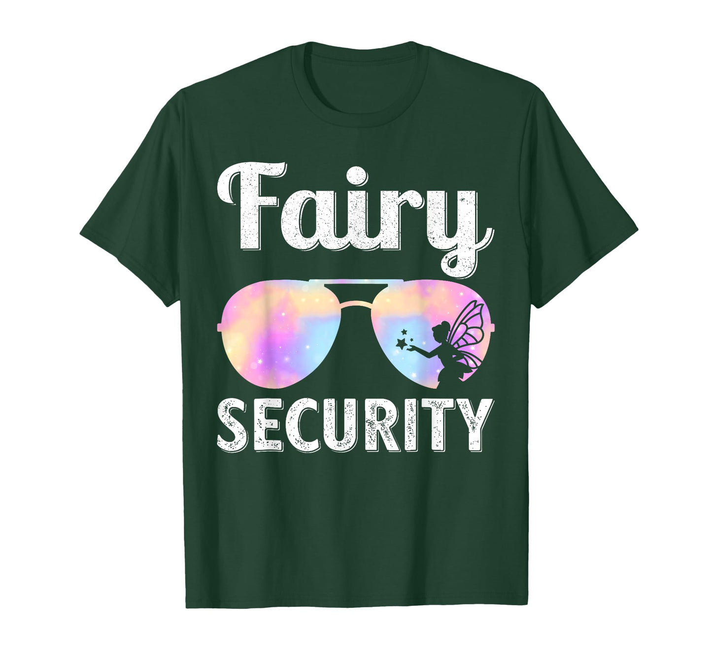 Fairy Security Birthday Family Halloween Costume Dad Mom T-Shirt