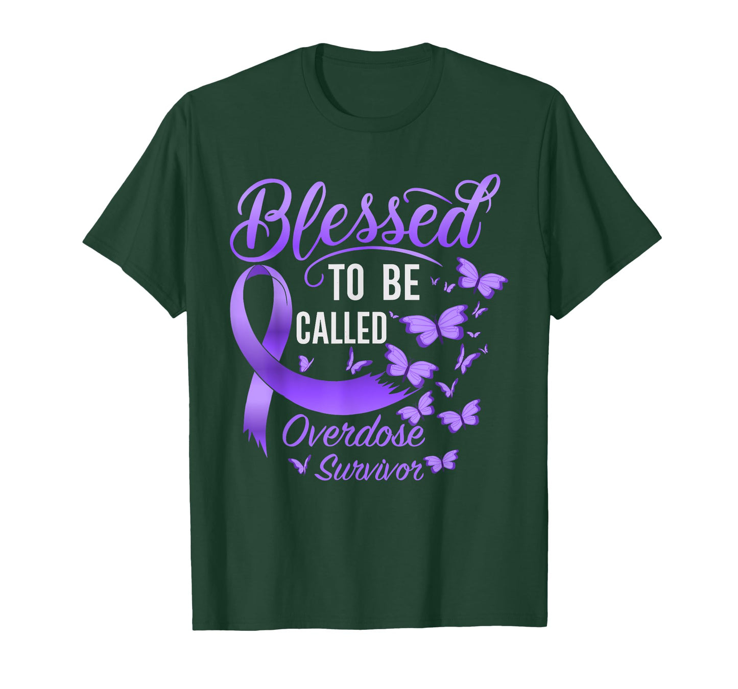 Blessed To Be Called Overdose Survivor Overdose Awareness T-Shirt