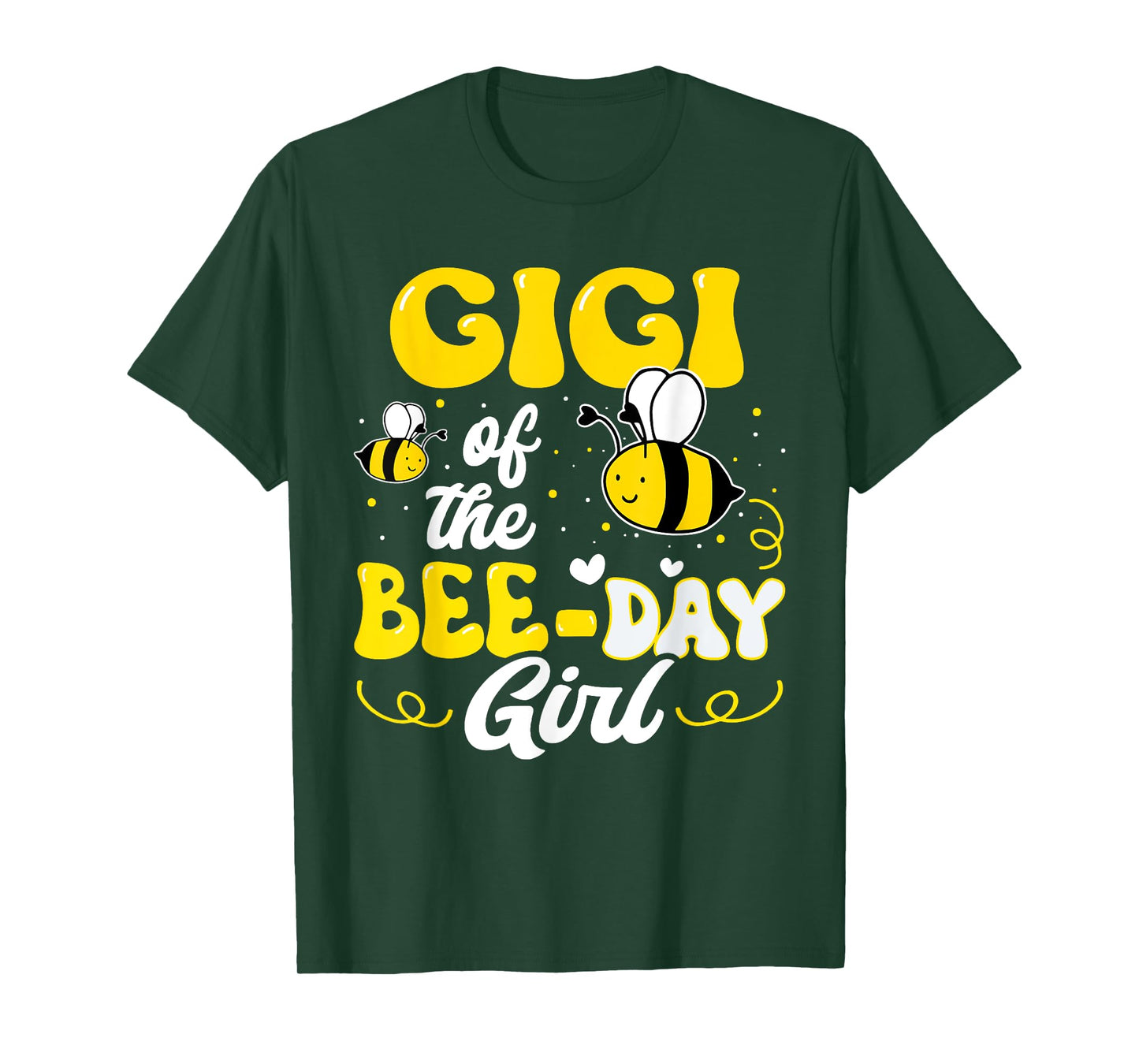 Gigi of The Bee Day Girl Bee Birthday Party Theme Groovy T-Shirt