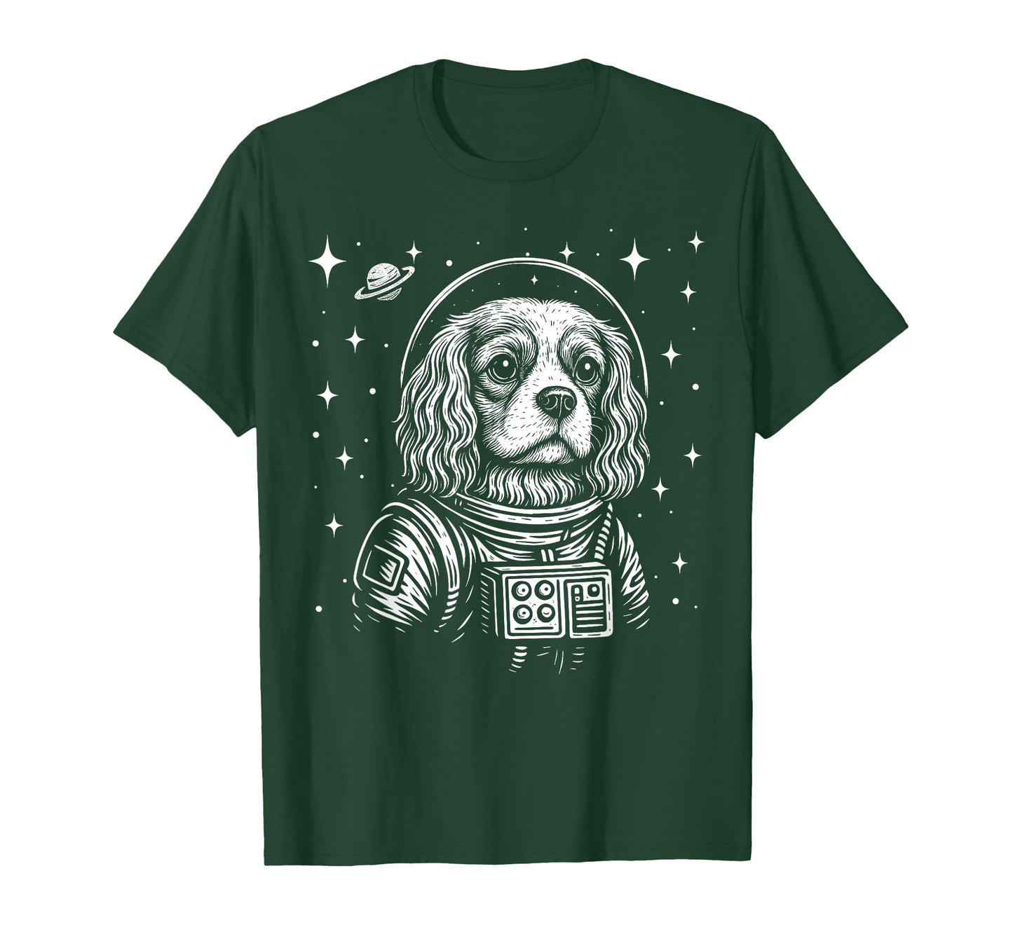 Astronaut Cavalier King Charles Spaniel Space Galaxy Dog T-Shirt