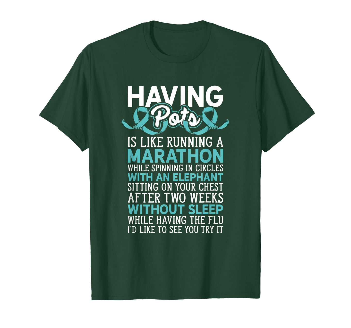 Warrior Having Pots Dysautonomia Awareness Dysautonomia T-Shirt, Small, Black