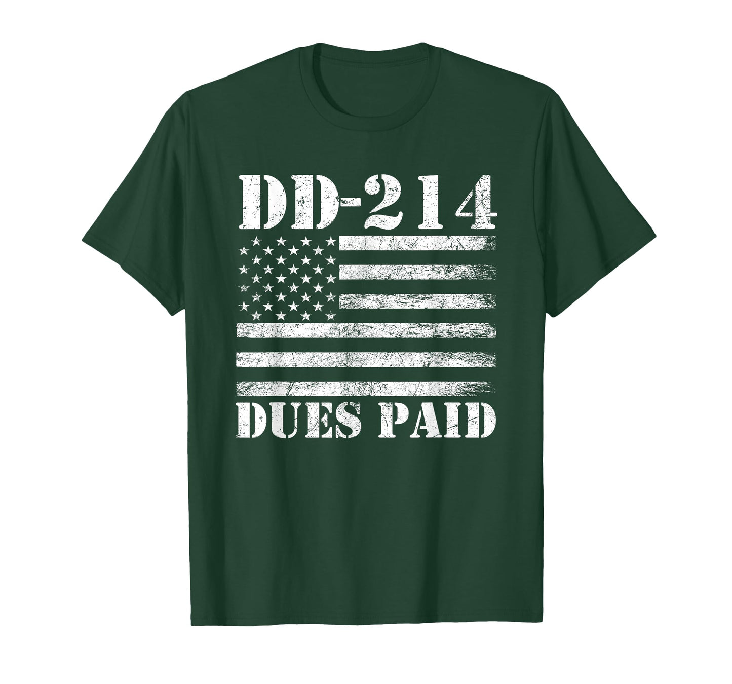 DD 214 Alumni DD-214 Dues Paid US Military Veteran T-Shirt