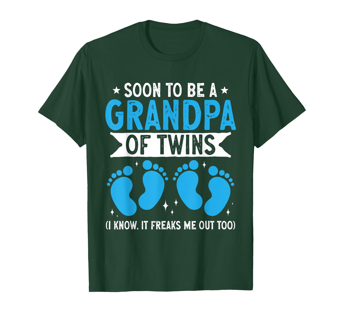 Twin Grandpa Soon To Be A Grandpa Of Twins T-Shirt