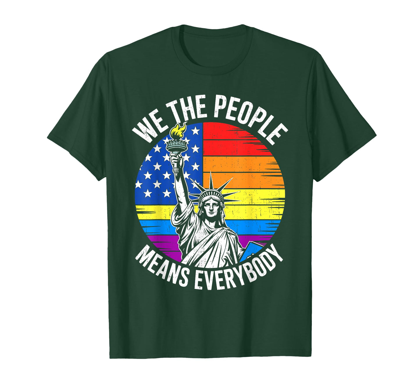 USA LGBTQ Equality We the People Means Everyone Gay Pride T-Shirt