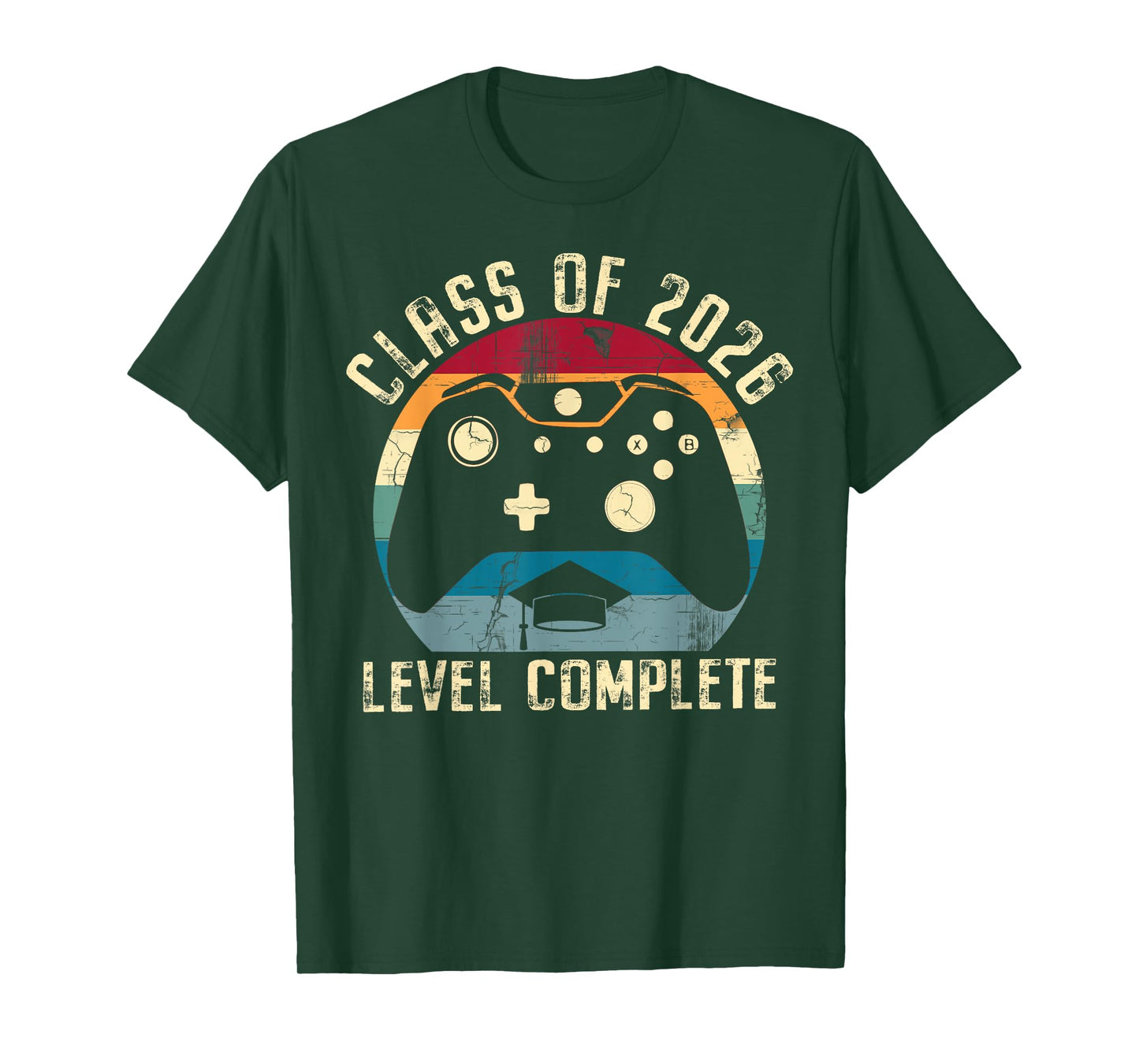 Class Of 2026 Level Complete Video Gamer Senior Graduation T-Shirt
