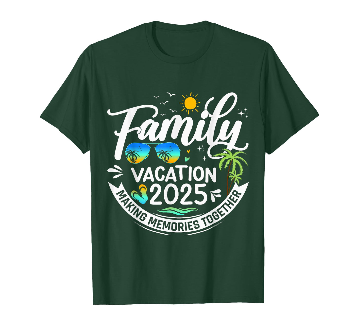 Family Vacation 2025 Beach Matching Family Summer Vacation T-Shirt