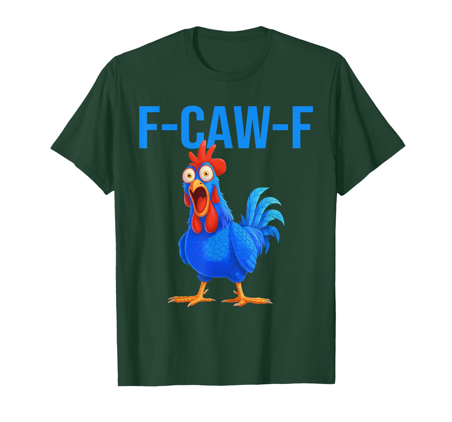 Funny F-Caw-F Chicken Shirts, FCAWF Chicken Vintage Retro T-Shirt