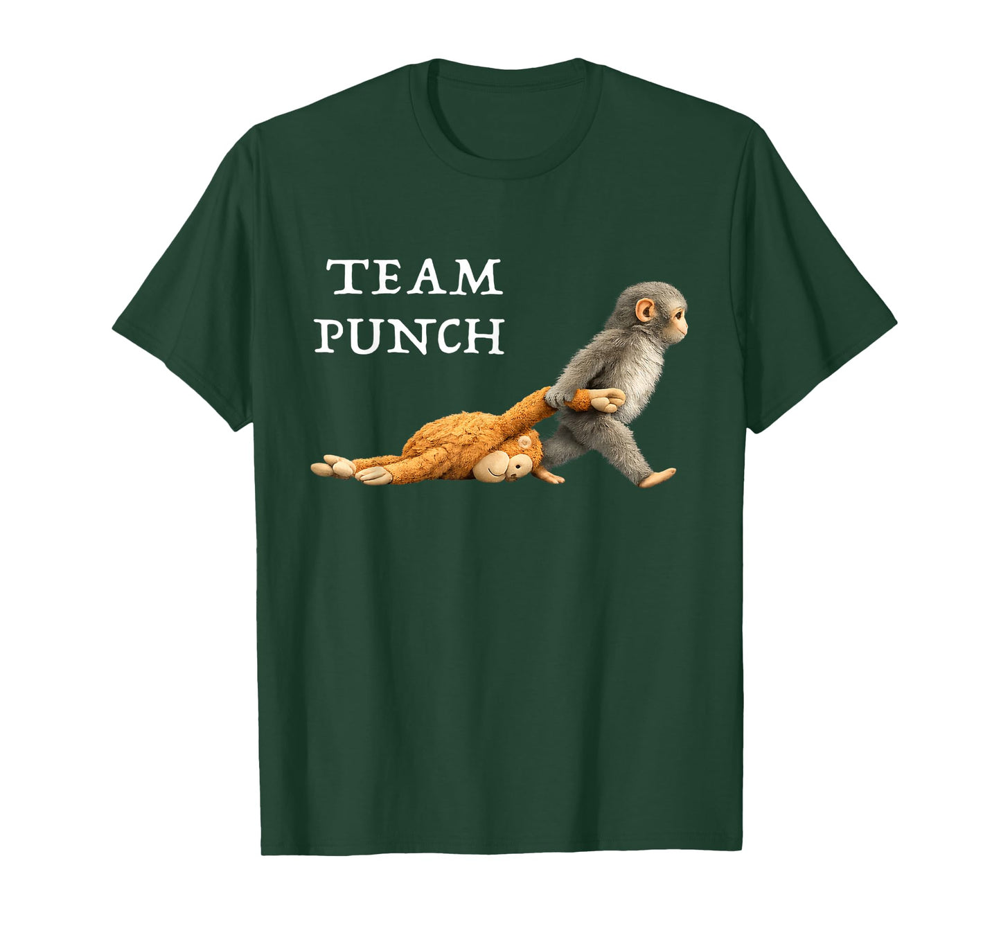 Baby Monkey Punch Team Punch T-Shirt - T-Shirt | Forest