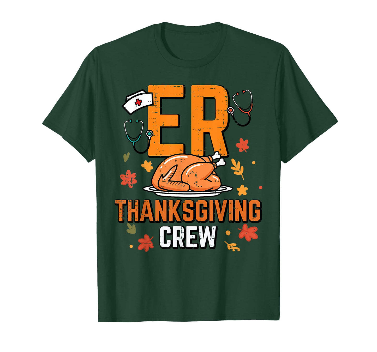 ER Thanksgiving Crew Emergency Department Nurse Fall Women T-Shirt