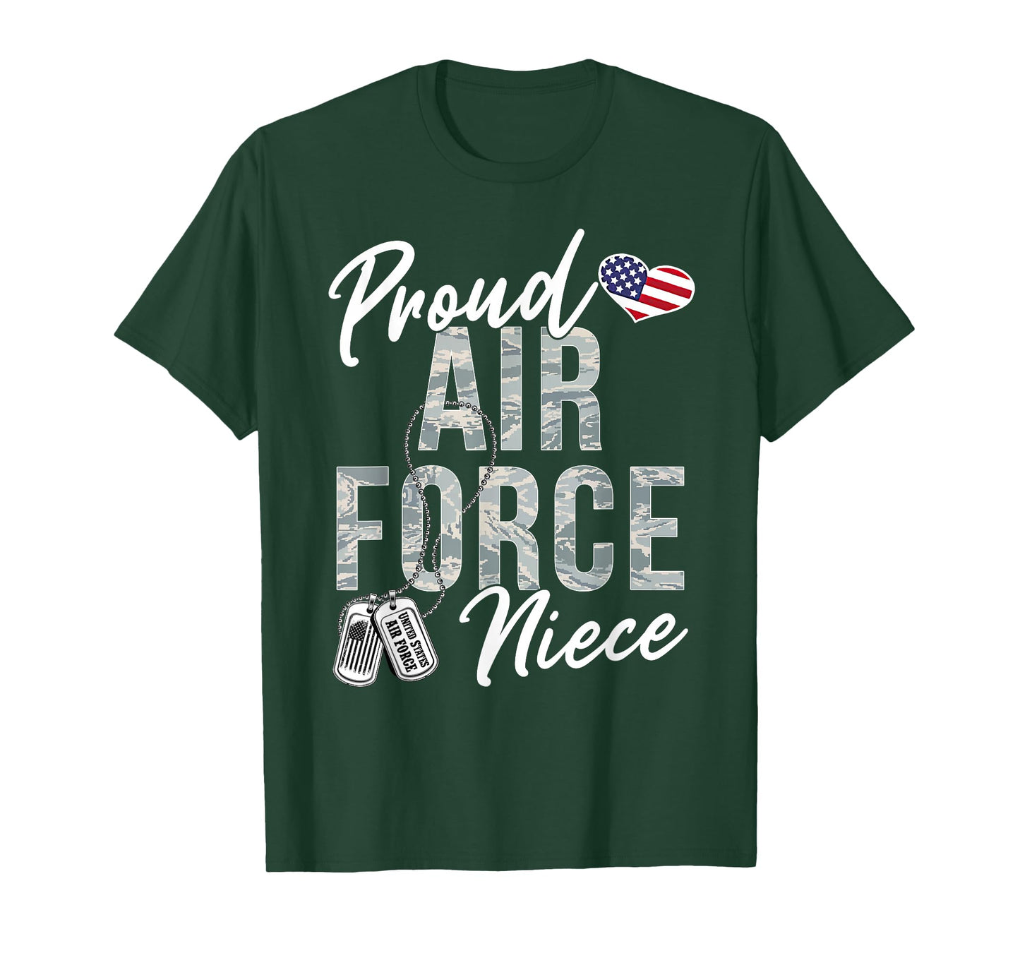 Proud Air Force Niece US Air Force Graduation Niece Tee T-Shirt