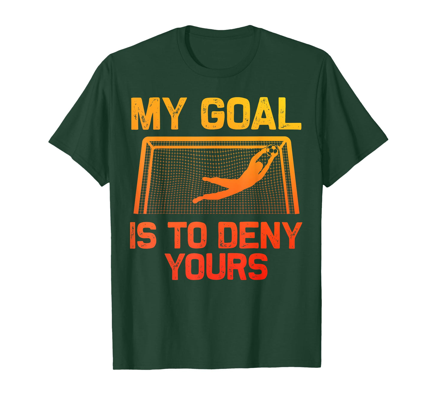 Soccer Goalie Art For Men Women Boys Girls Gag Soccer Player T-Shirt