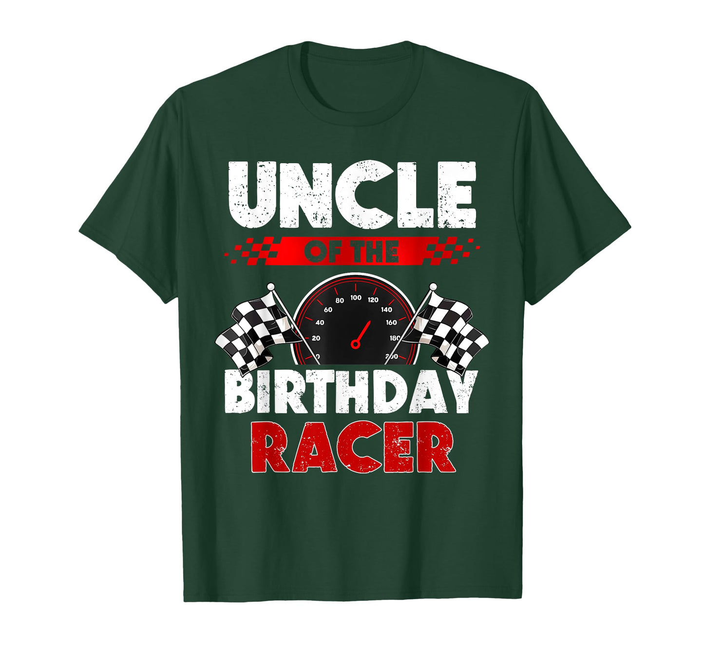 Uncle of The Birthday Racer Race Car Party Matching Family T-Shirt