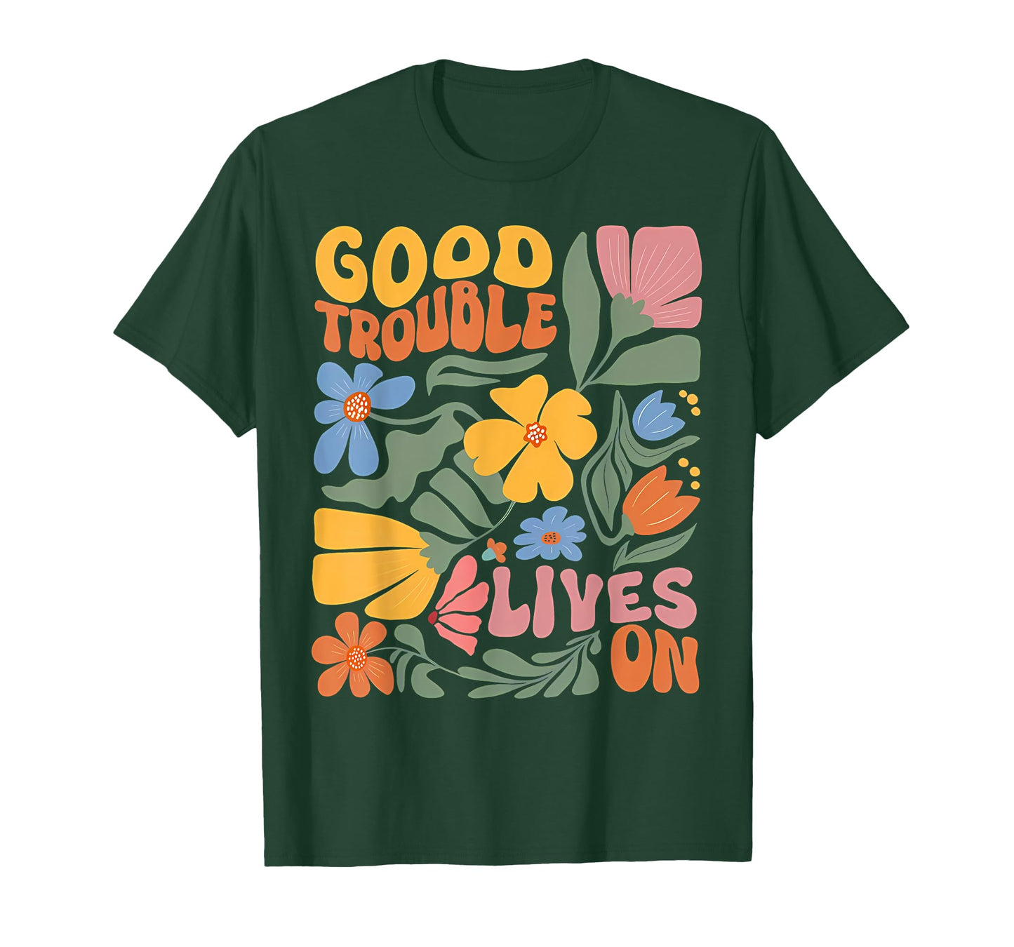 Good Necessary Trouble Lives On Boho Women's Rights T-Shirt