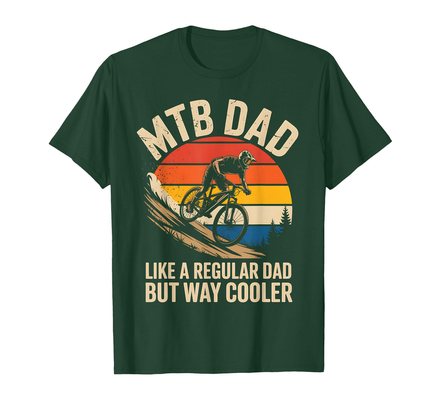 MTB Dad Mountain Biking Father Biker Cycling Father’s Day T-Shirt