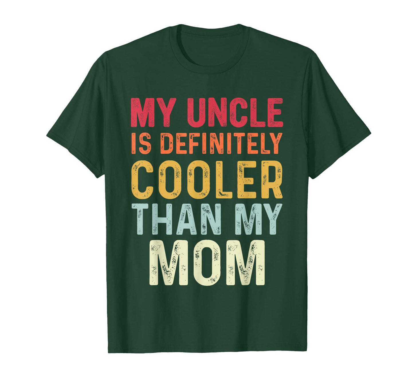 I Love My Uncle Vintage Tee Kids Uncle Niece Nephew Funny T-Shirt Black S