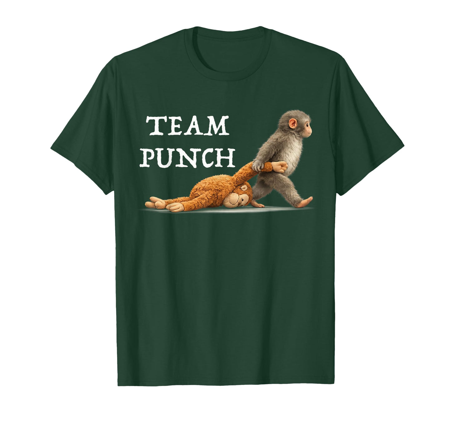 Men Women Kids Cute Monkey Punch T-Shirt