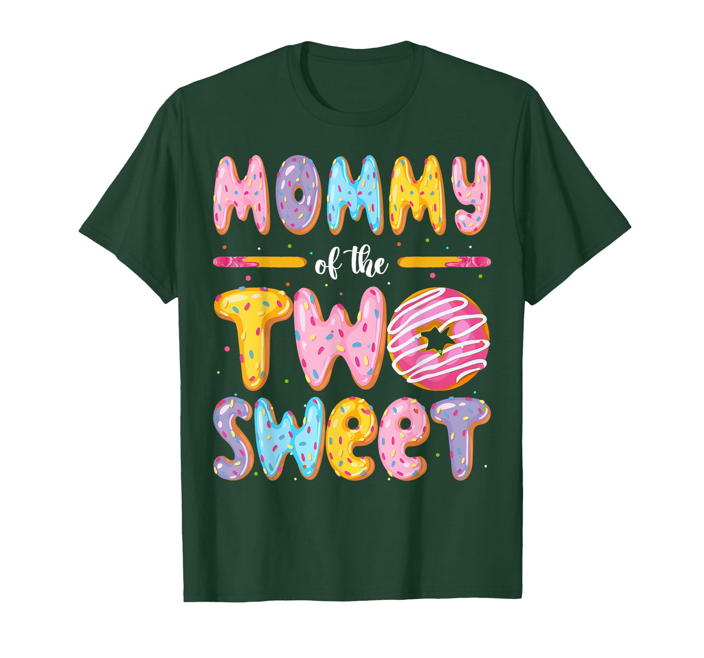 Mommy Of The Two Sweet Donut 2Nd Birthday Boy Girl T-Shirt