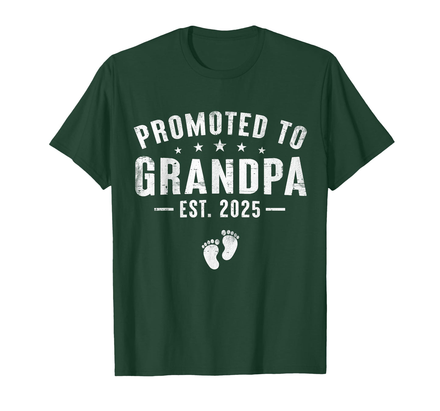 Promoted to Grandpa 2025 Soon to Be Grandfather New Grandpa T-Shirt