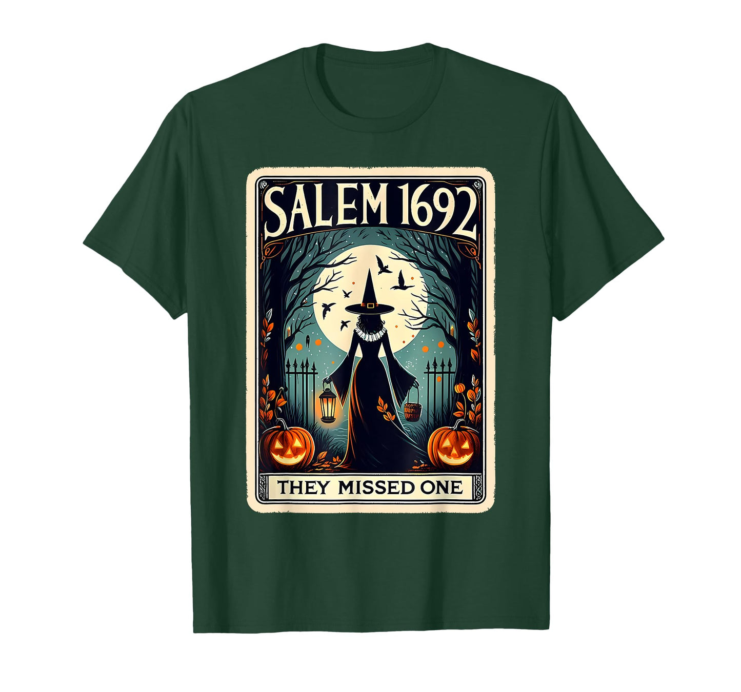 Salem 1692 Witch Massachusetts They Missed One Tarot Card T-Shirt