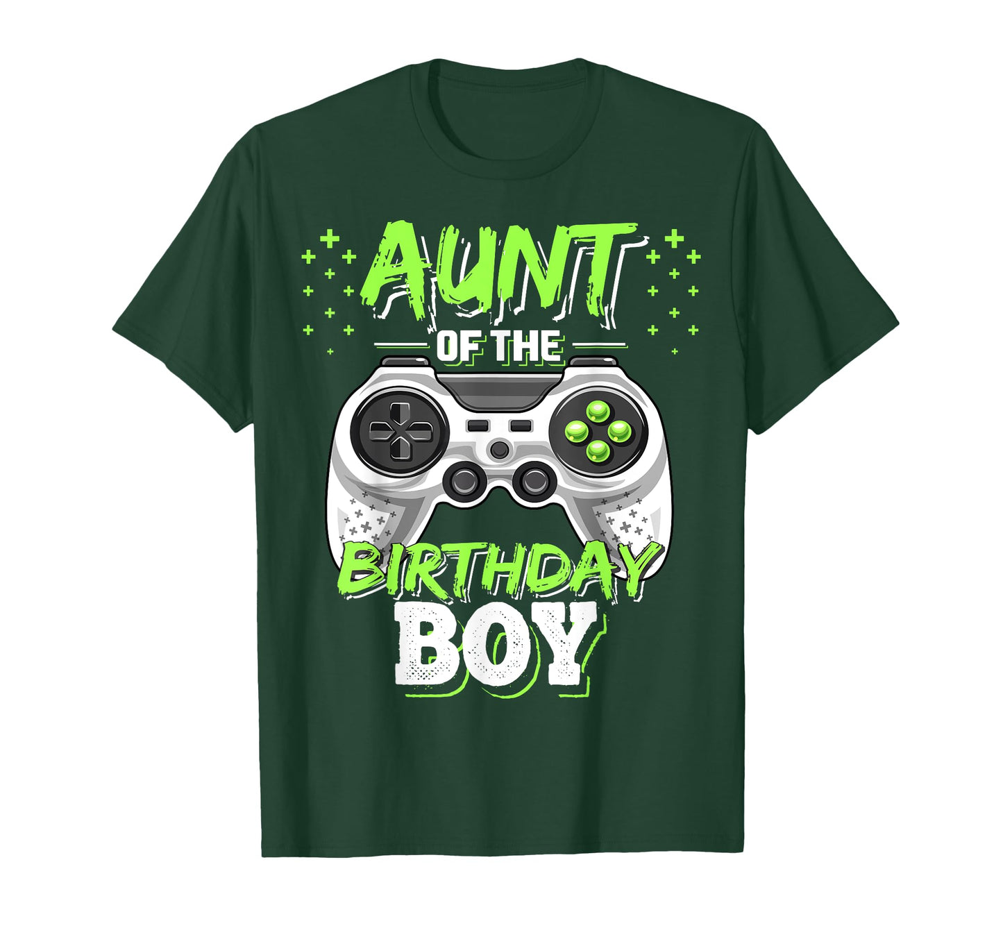 Aunt of the Birthday Boy Matching Video Game Birthday Gift T-Shirt