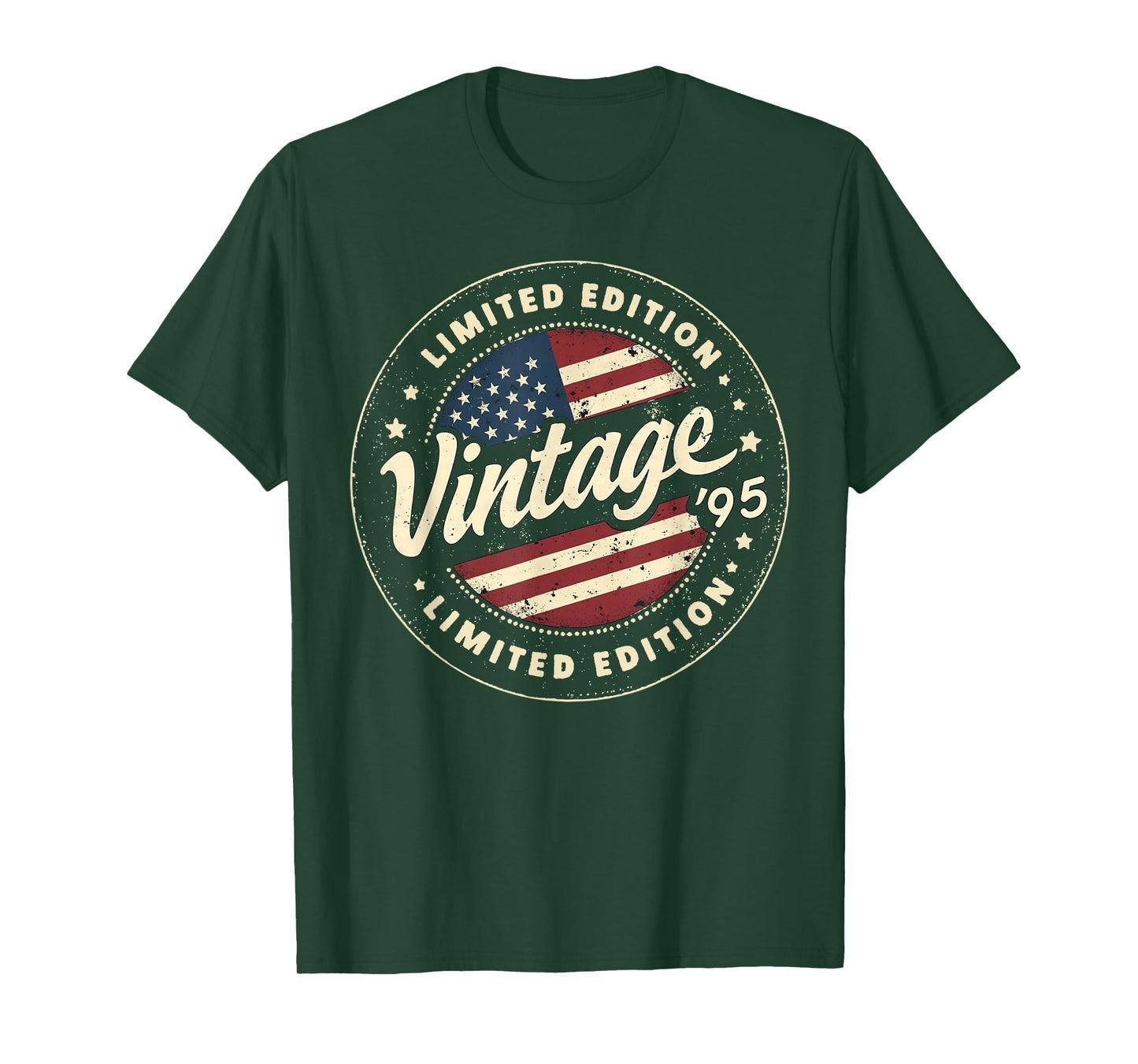 Vintage 30th birthday men Born 1995 30 years old Bday mens T-Shirt