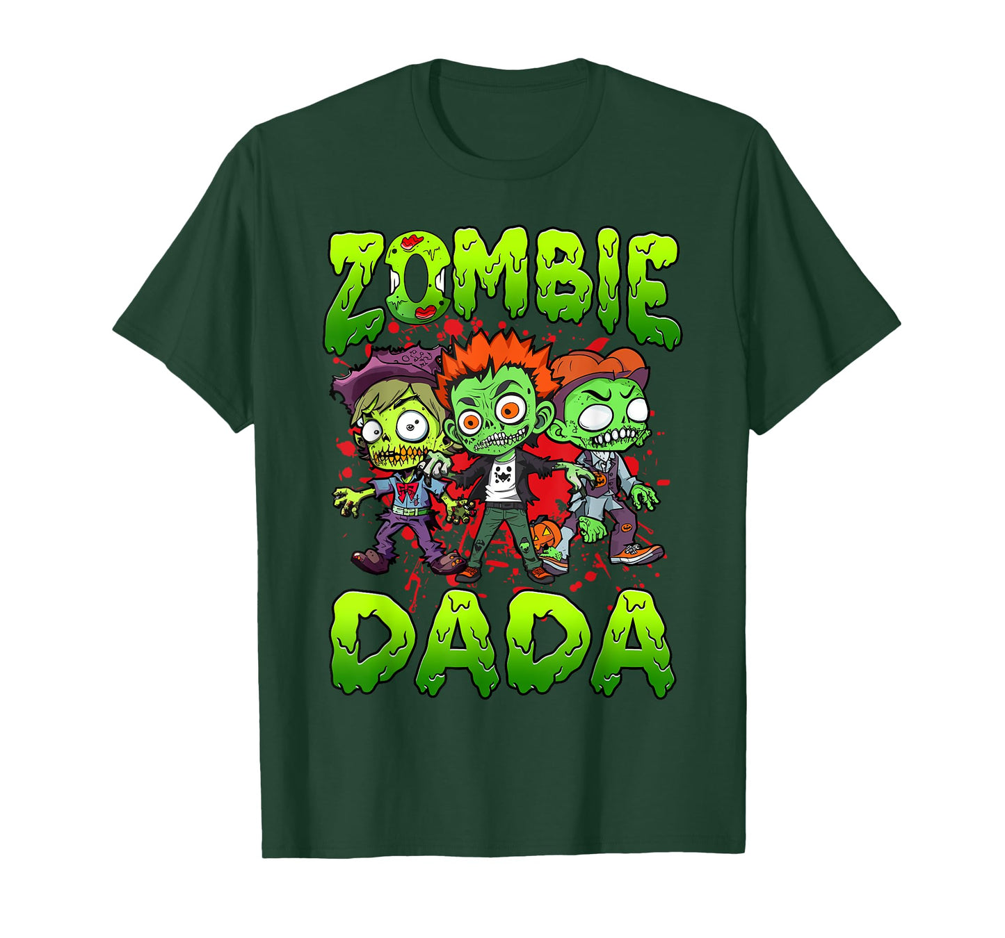 Zombie Dada Halloween Costume Family Matching T-Shirt