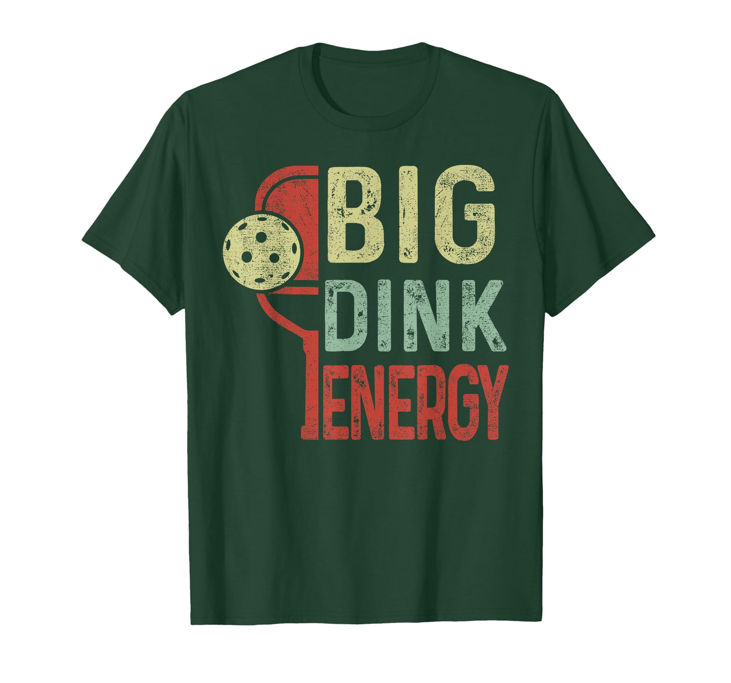 Funny Pickleball-Shirt Big Dink Energy Dad Men Women Vintage T-Shirt