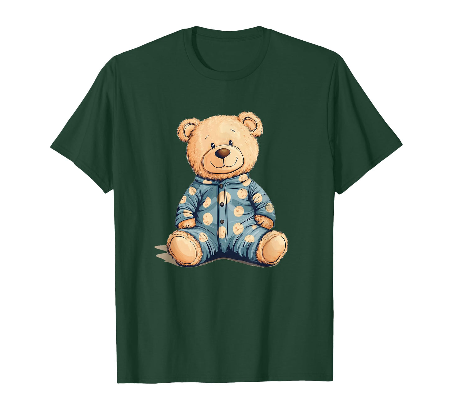Teddy Bear in Pajama Costume for Bedtime Smiles T-Shirt