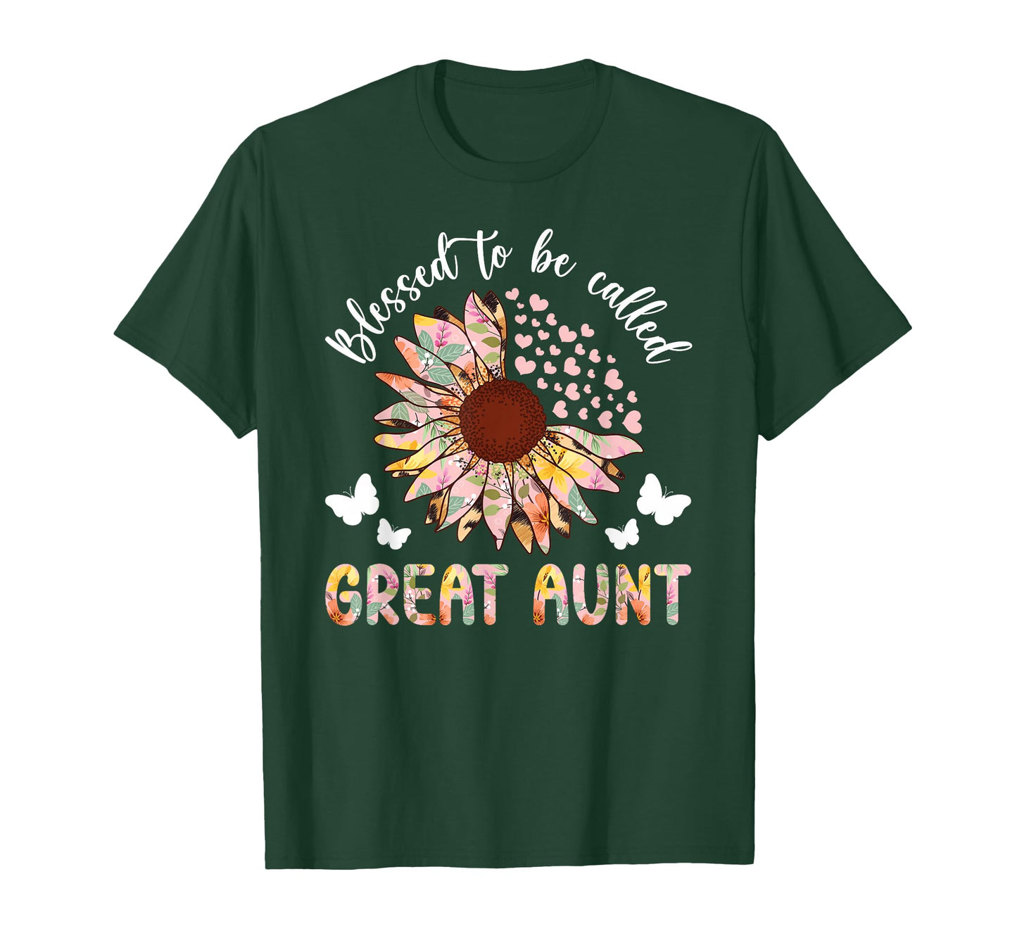 Blessed To Be Called Great Aunt Great Auntie T-Shirt