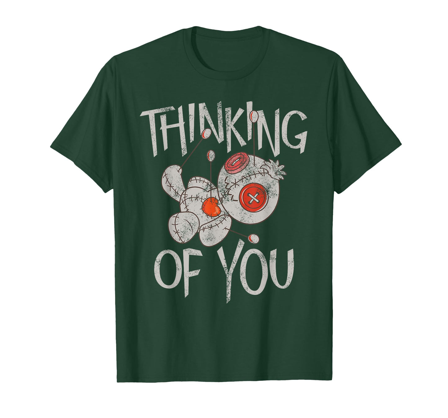 Funny Halloween Thinking of You Funny Voodoo Doll Graphic T-Shirt