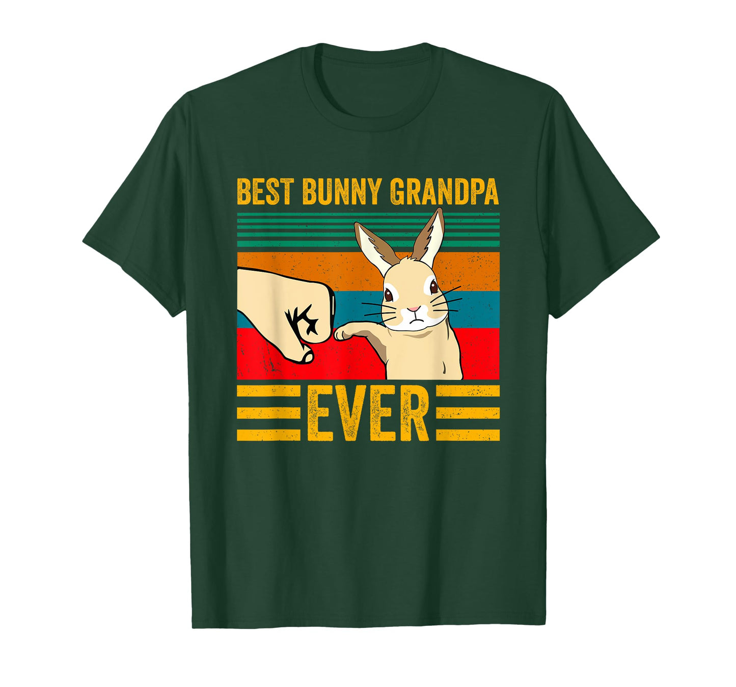 Best Bunny Grandpa Ever Rabbit Lover Father Pet Rabbit T-Shirt