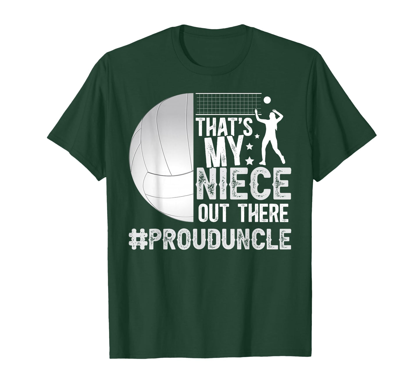 That's My Niece Volleyball Uncle Of A Volleyball Player T-Shirt